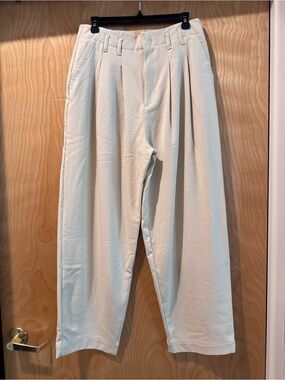 Free People | Women’s Cream Pleated Casual Trousers